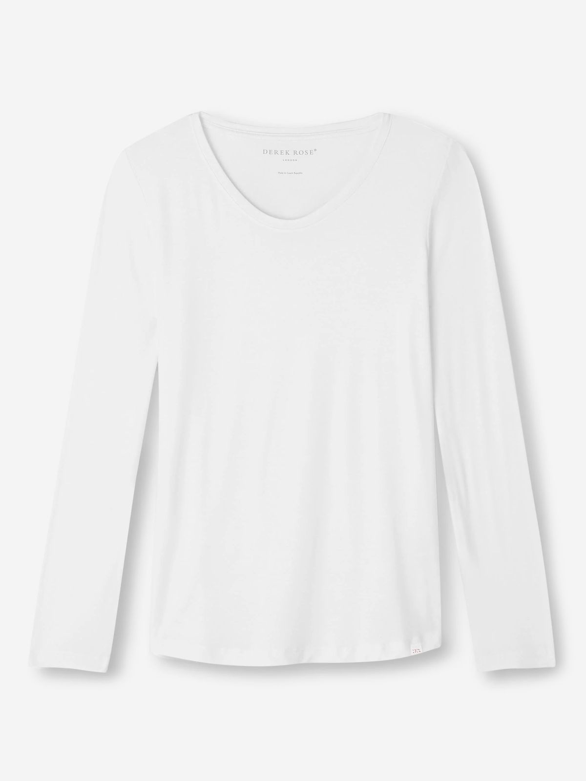 Lara Micro Modal Long Sleeve T-shirt White