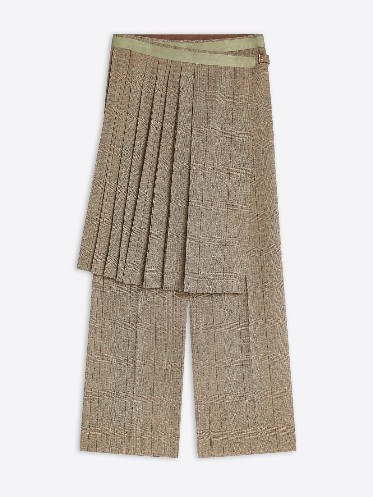 Wool skirt pants