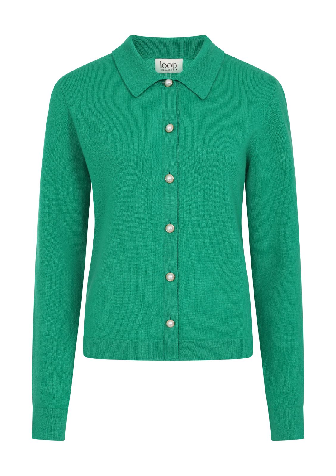 Knitted Shirt In Virdis Green