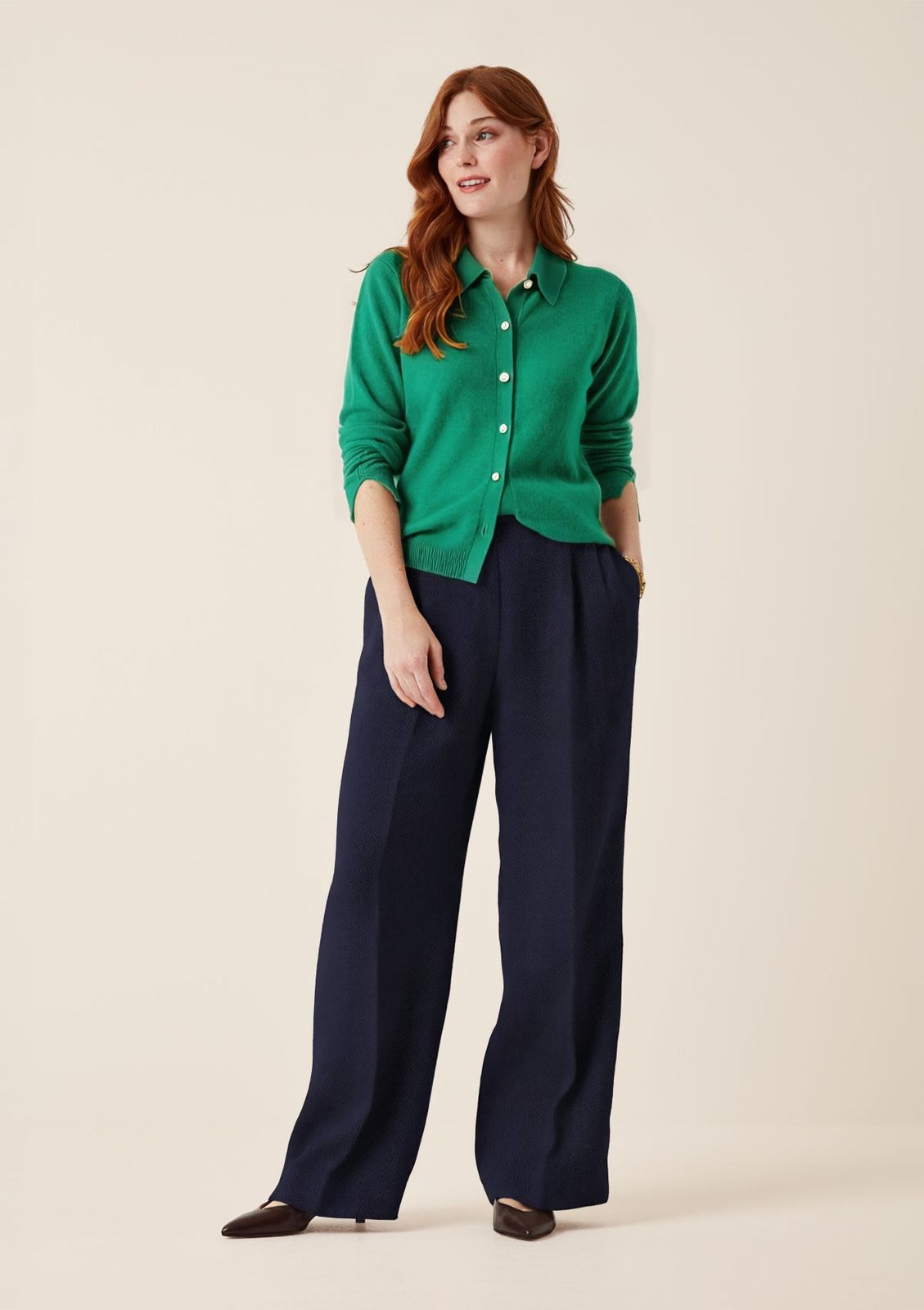 Knitted Shirt in Virdis Green