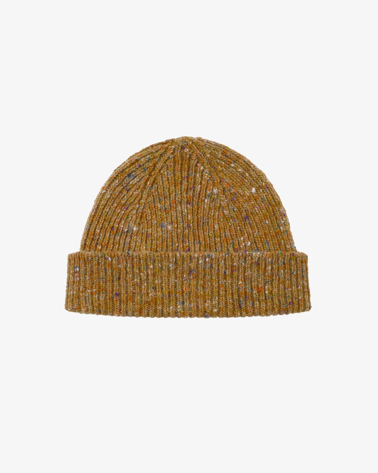 4003 Speckled Donegal wool hat - butterscotch
