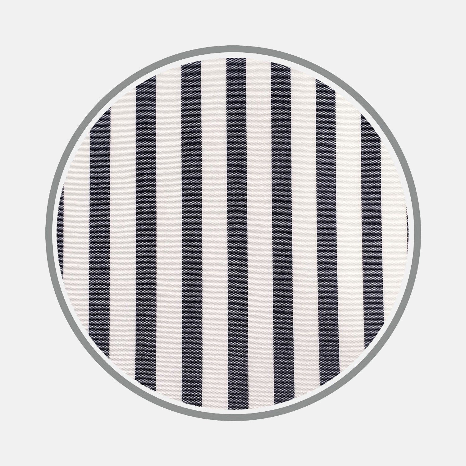 Black Candy Stripe Cotton Fabric