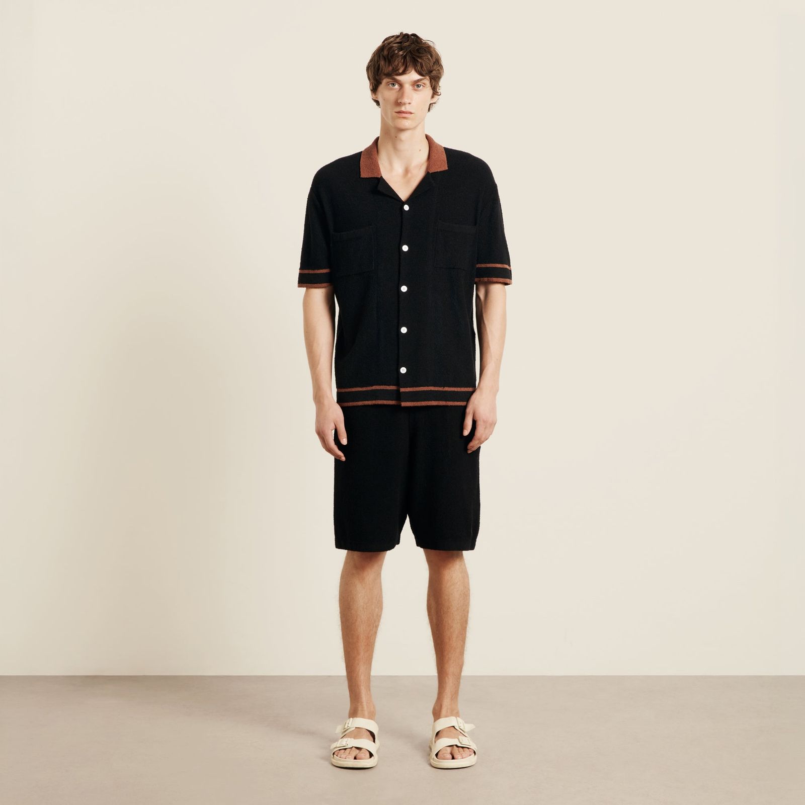 Armando Knitted Shirt - Black