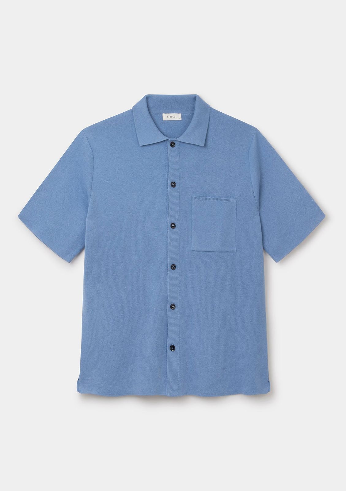 Ceramic Blue Cotton Knit Polo