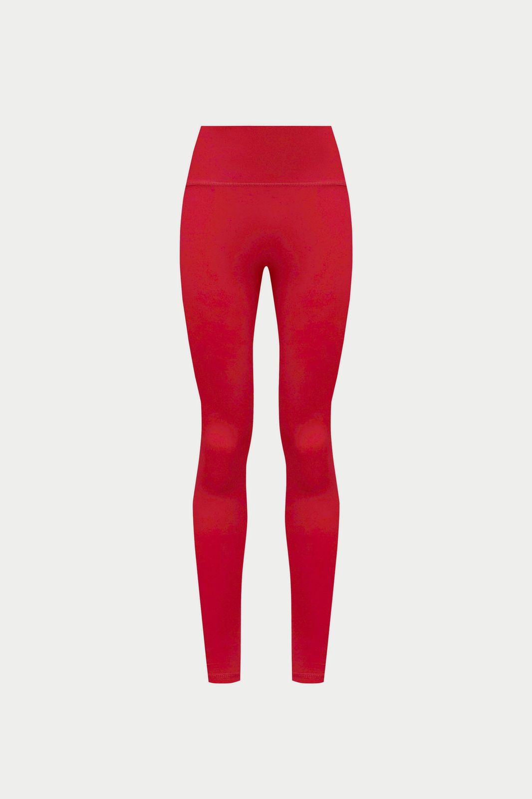 SCULPTING STRETCH EMBLEM LEGGINGS - RED