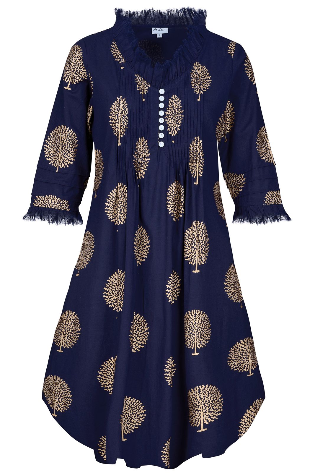Annabel Cotton Tunic In French Navy