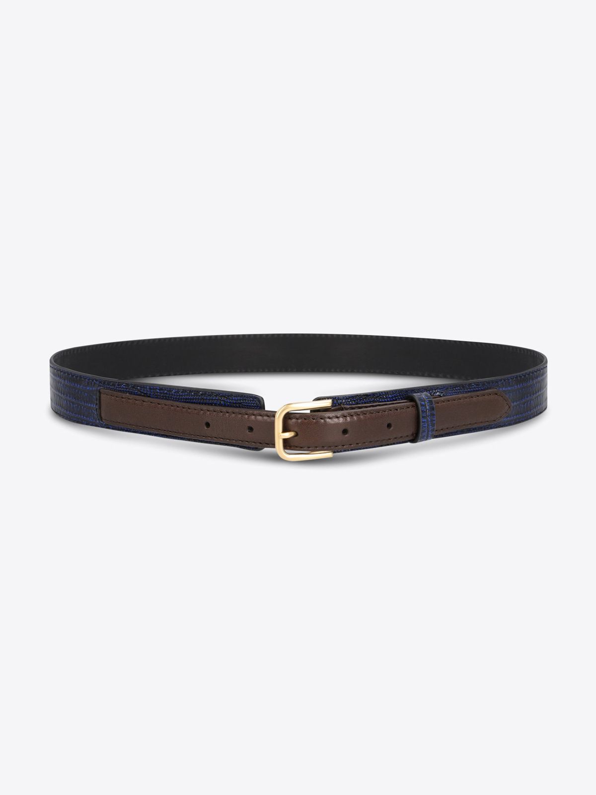 Double leather belt