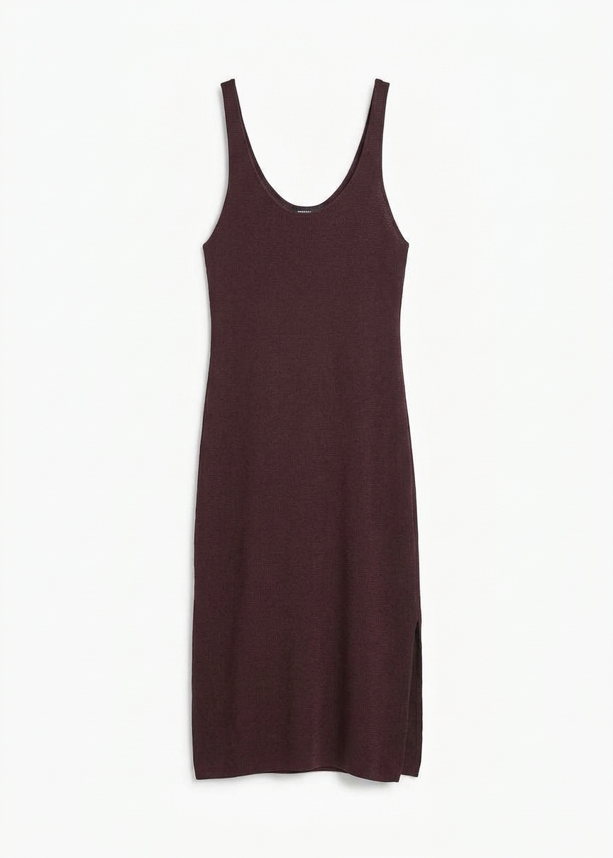 Miami Knit Mini Dress - Burgundy