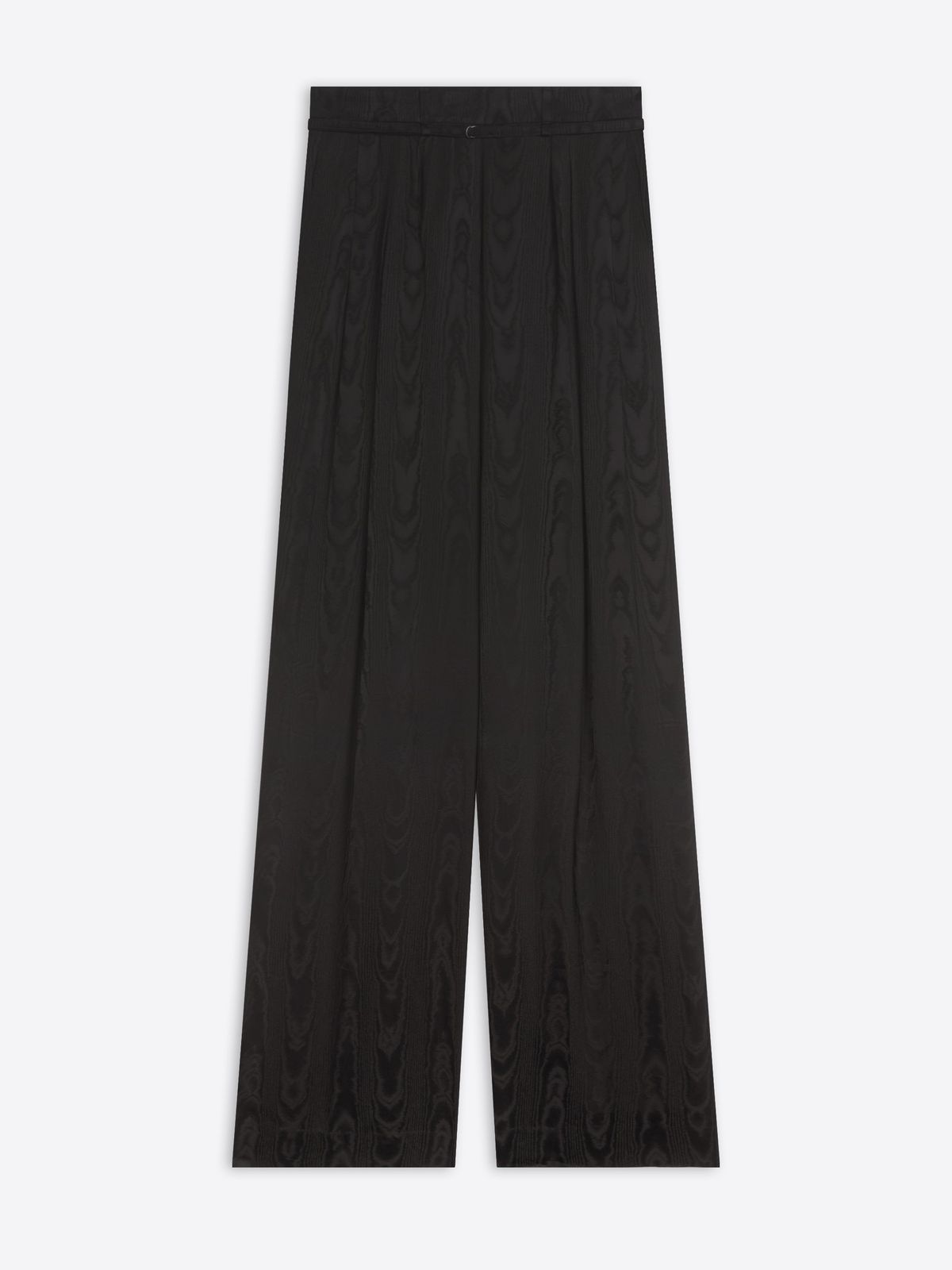 Belted moiré pants