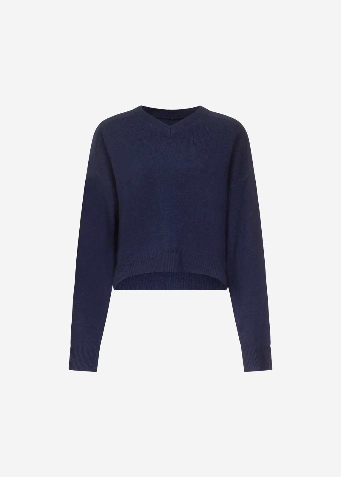 Loulou De Saison Anzor Lds V-neck Sweater - Navy