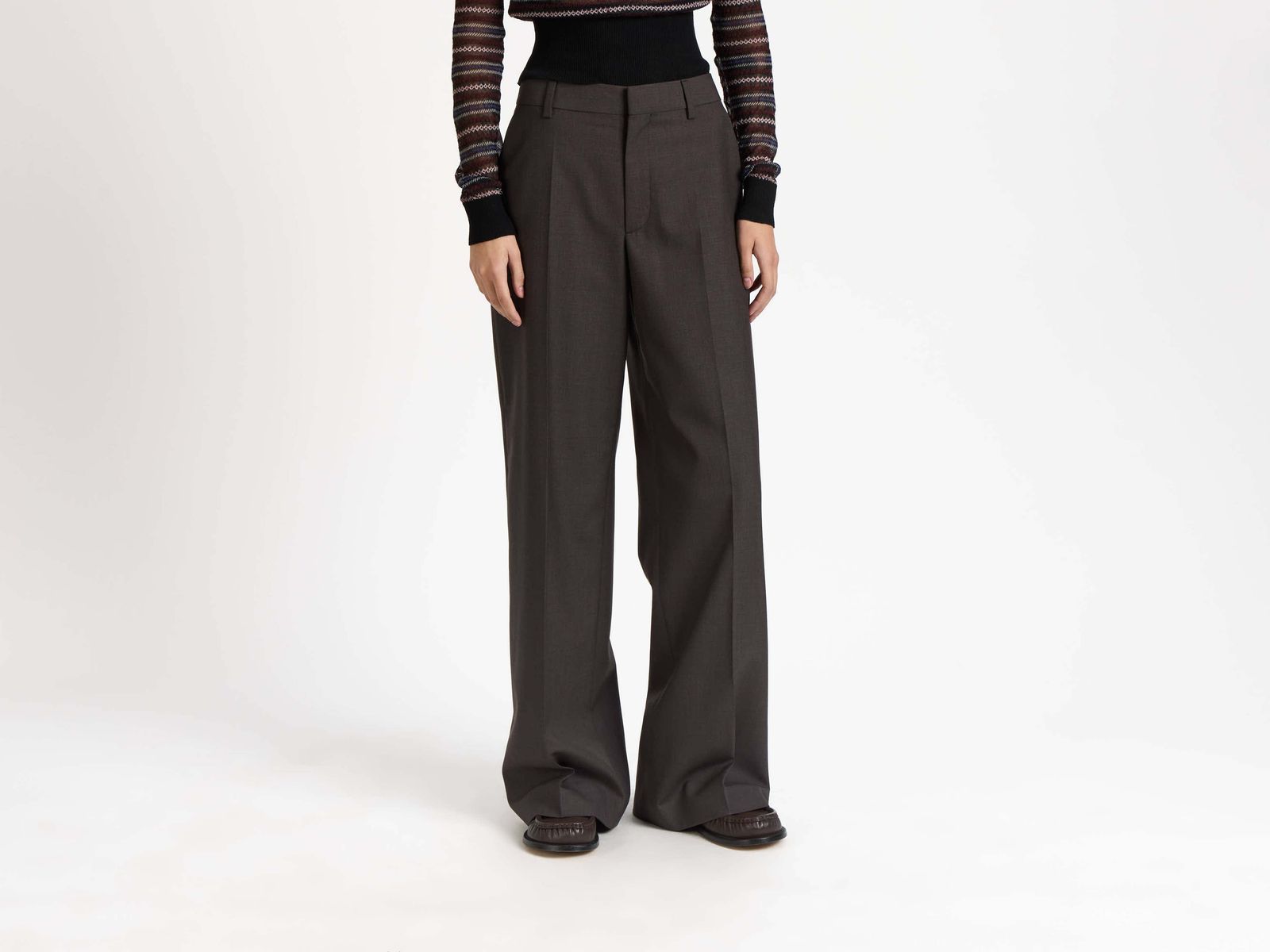 CL_TAILORED TROUSERS - CHOCOLATE BROWN_TR0424PG1878