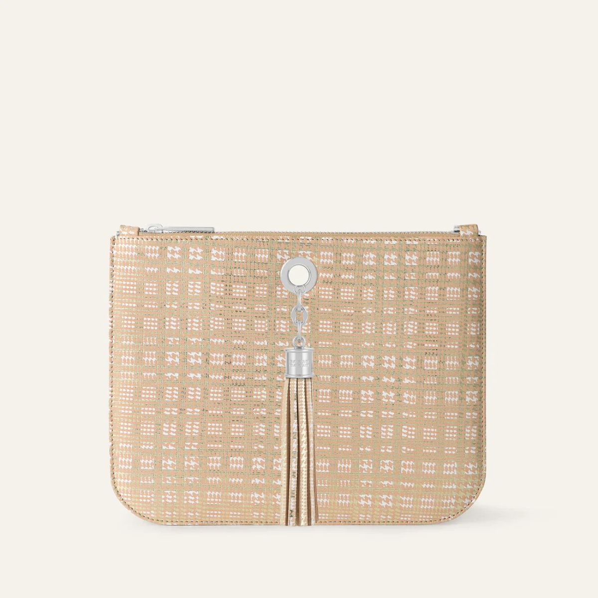 Ivy | Plaid Gold with Silver hardware