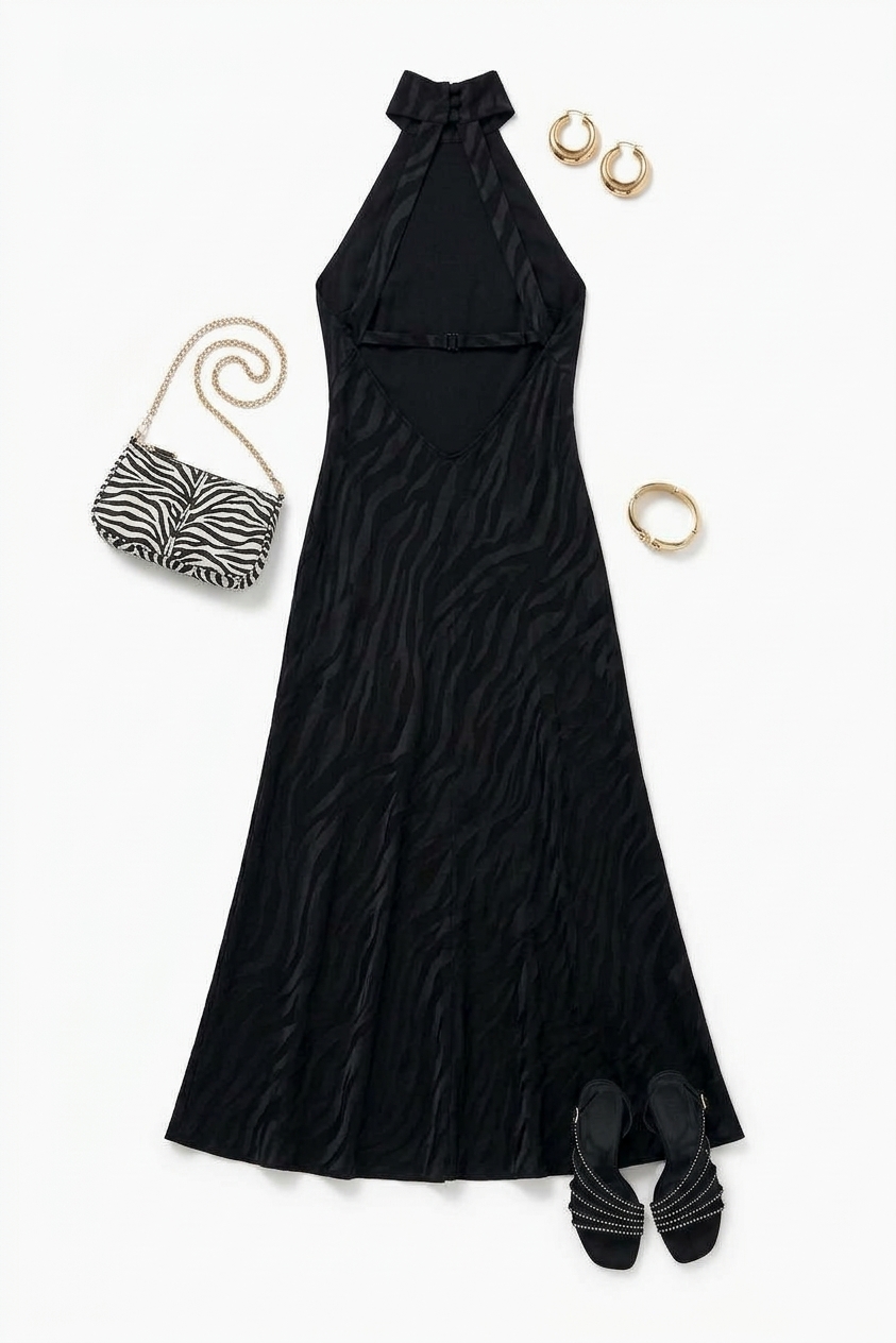 Maura - Cooper Jacquard Black