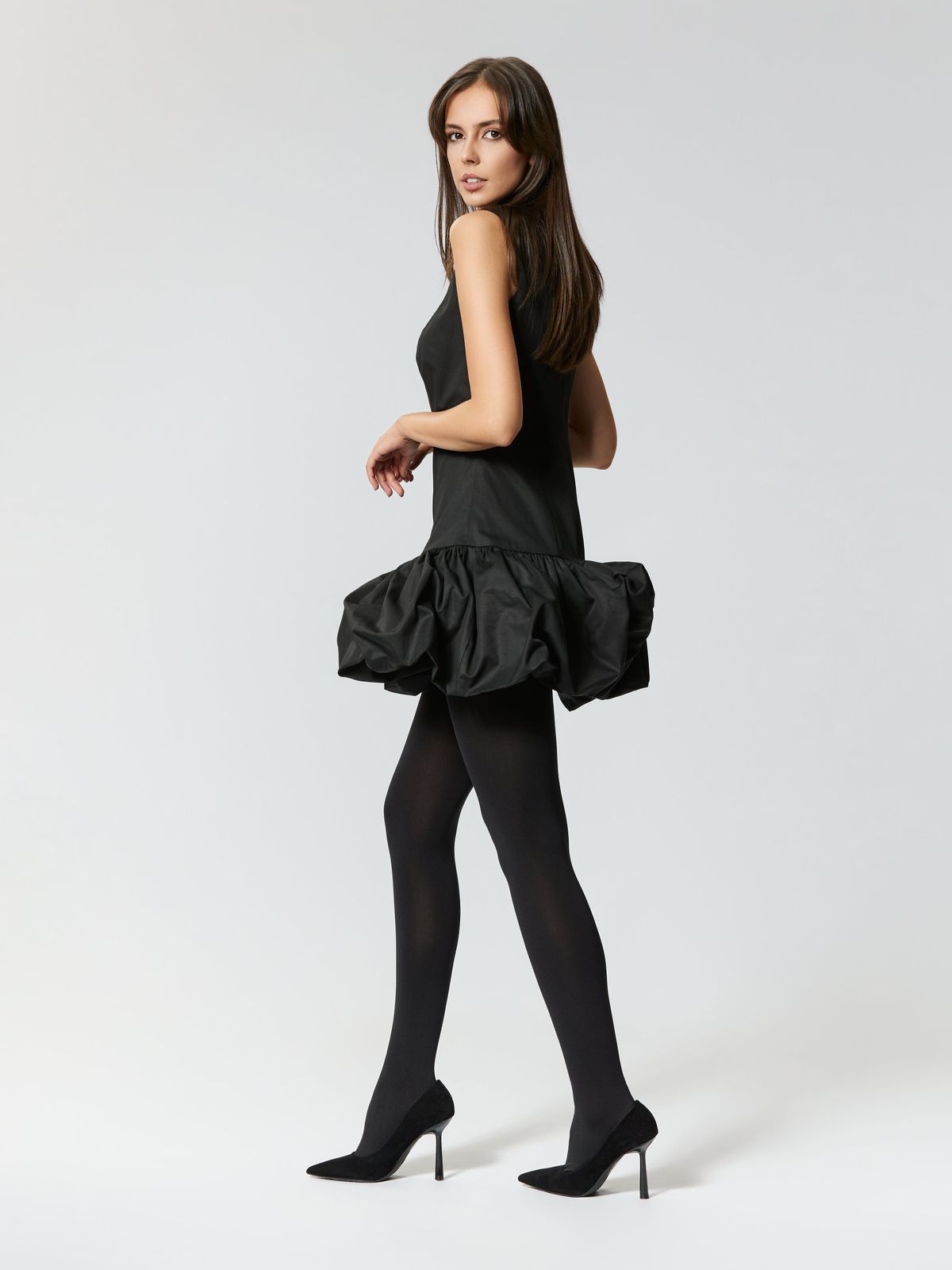 MISSYA | GOTS Organic Cotton Mini Dress | Black