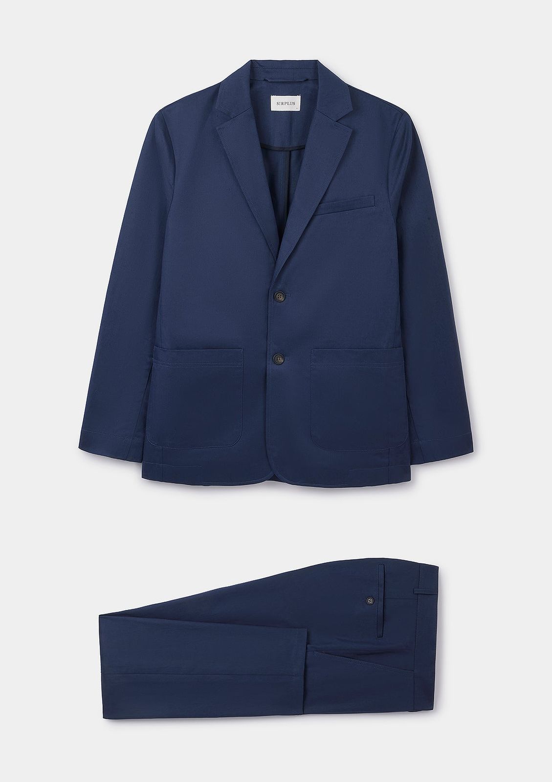 Blueberry Cotton Linen Suit