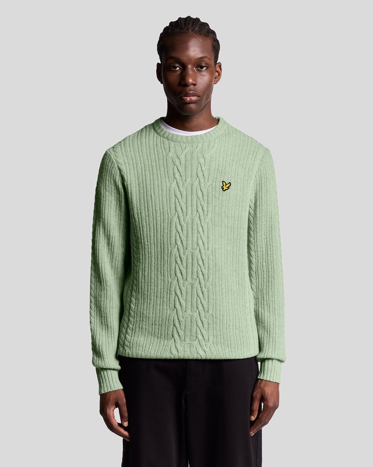 Ribbed Cable Knit Jumper