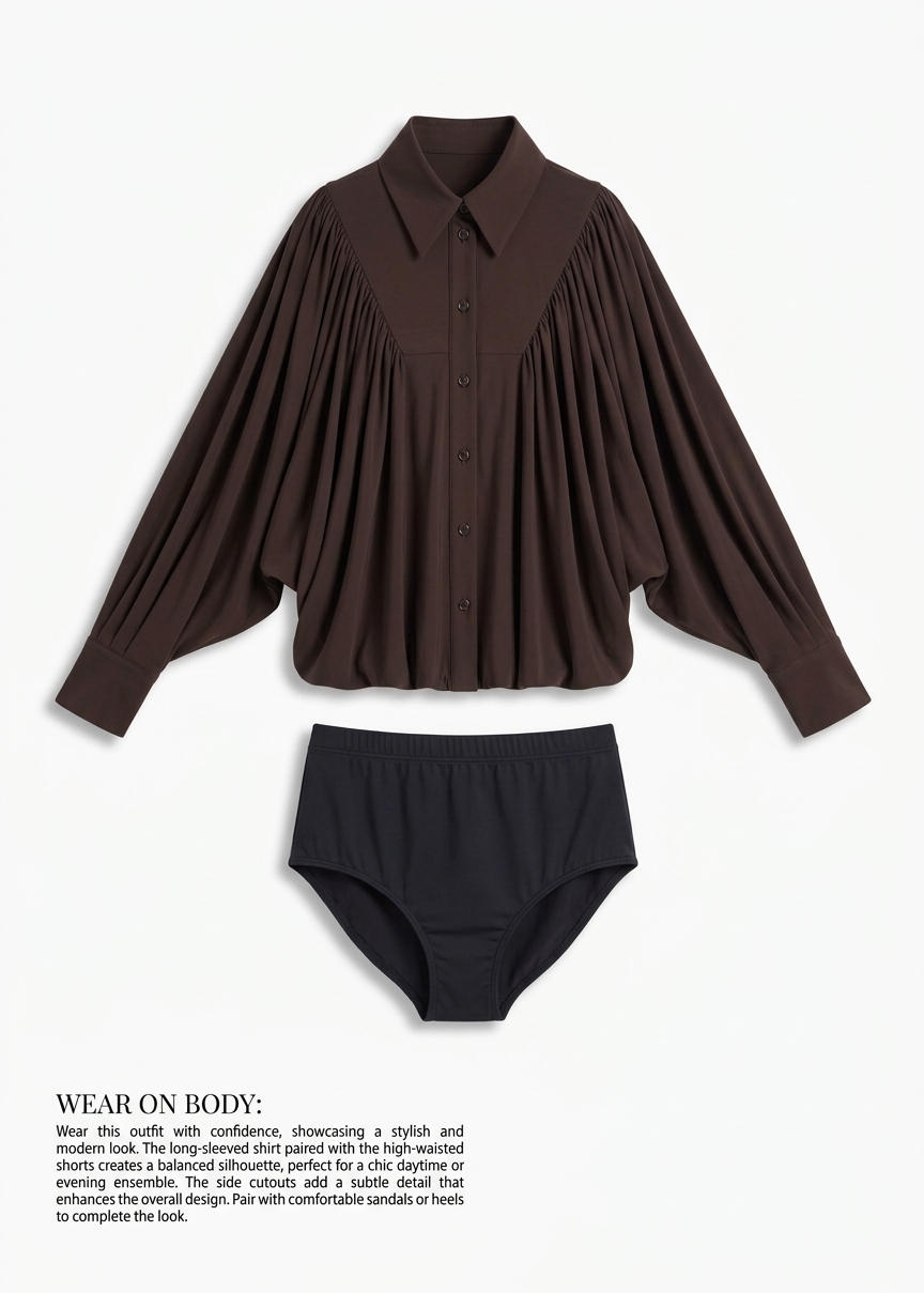 Coperni Draped Boxy Body - Brown
