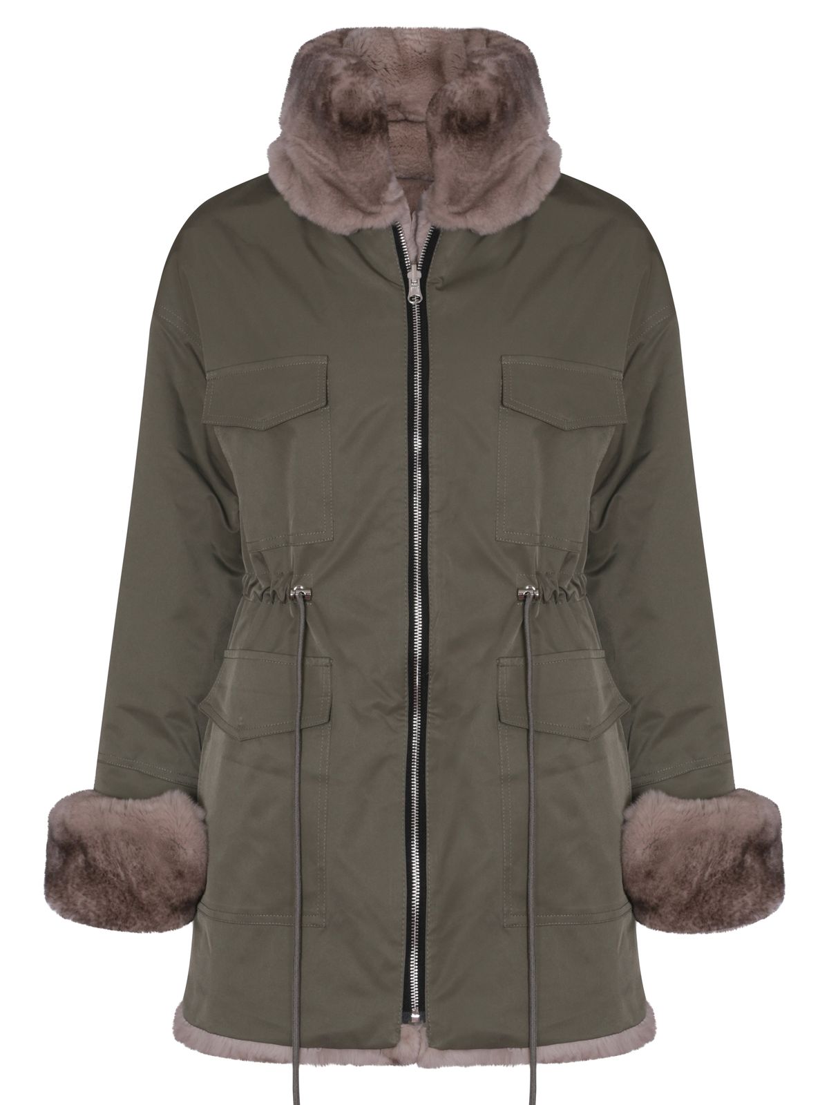 The Elisa Parka Khaki Green