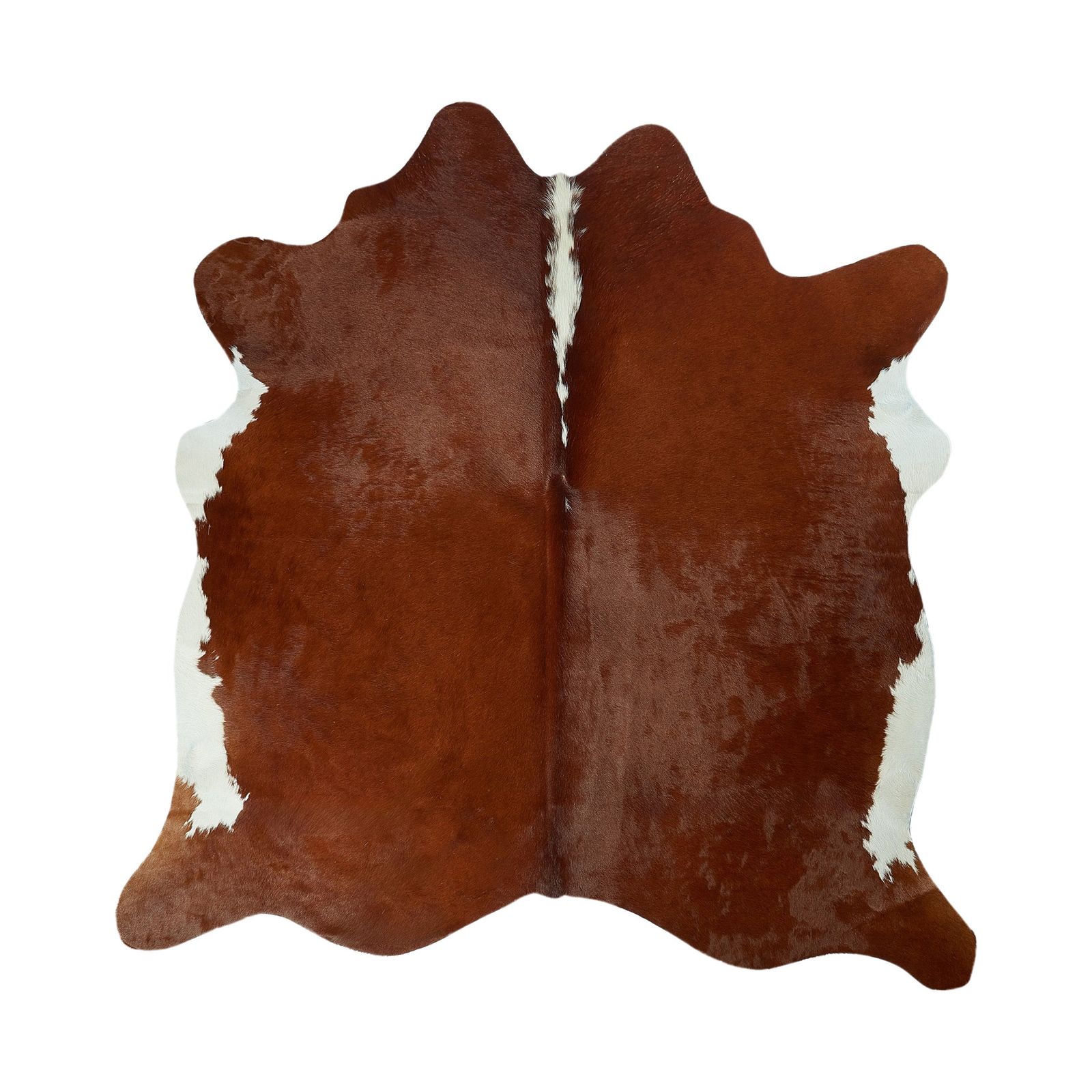 Cowhide Rug - Hereford Brown (185cm x 185cm)