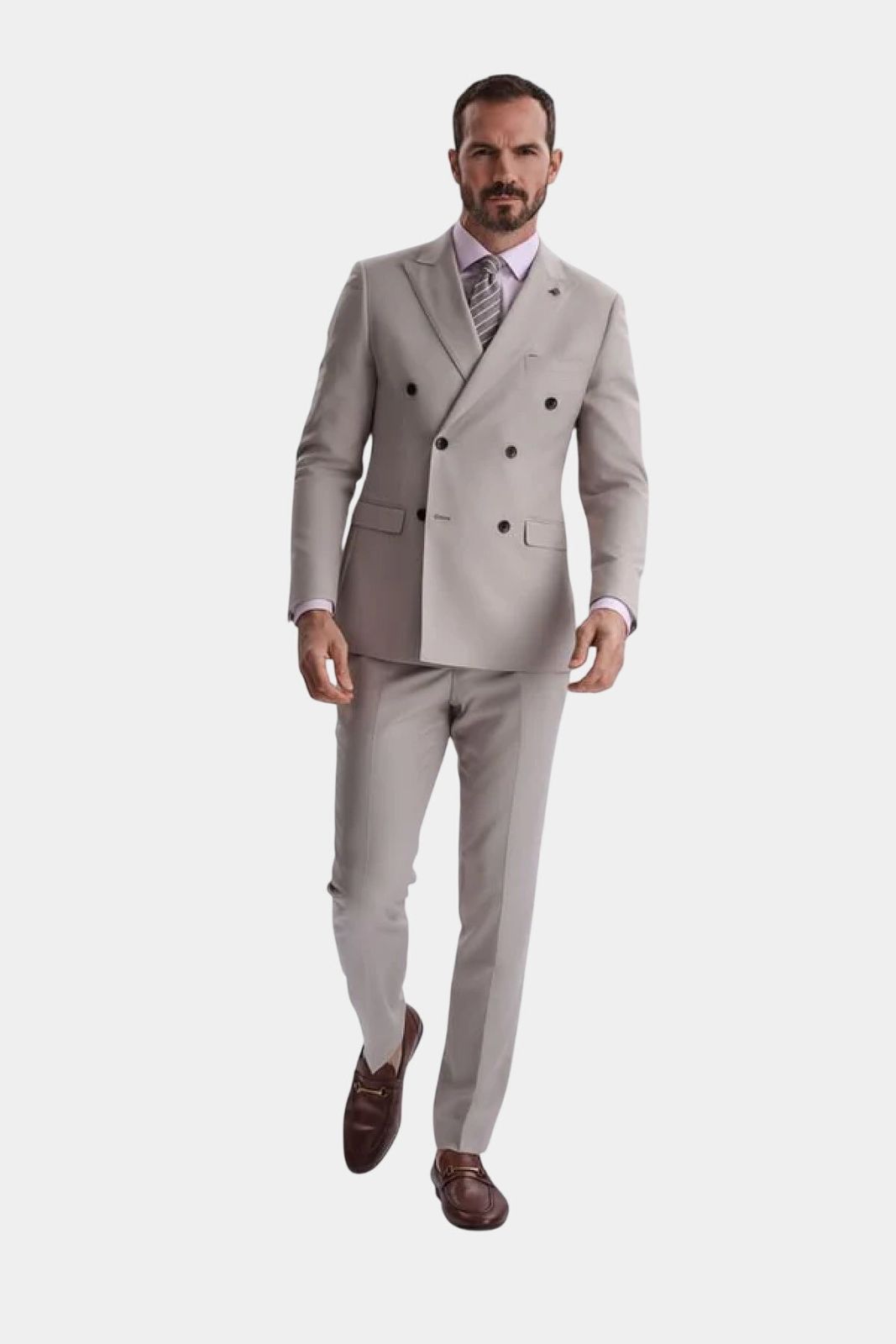 Mayfair Stone Double-Breasted Two Piece Suit