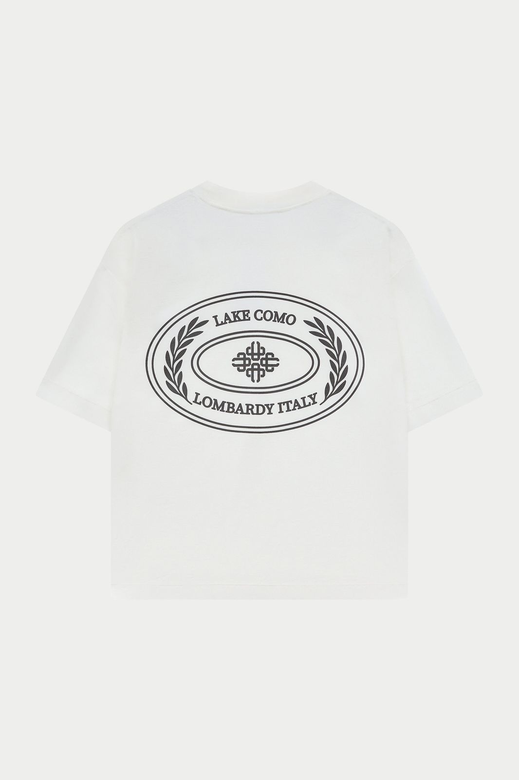 LAKE COMO OVAL GRAPHIC T-SHIRT - OFF WHITE