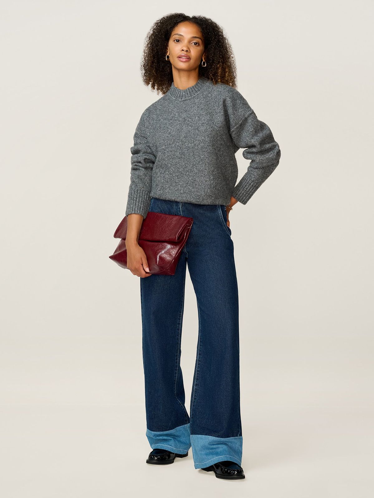 Clementine Jumper in Grey Marl