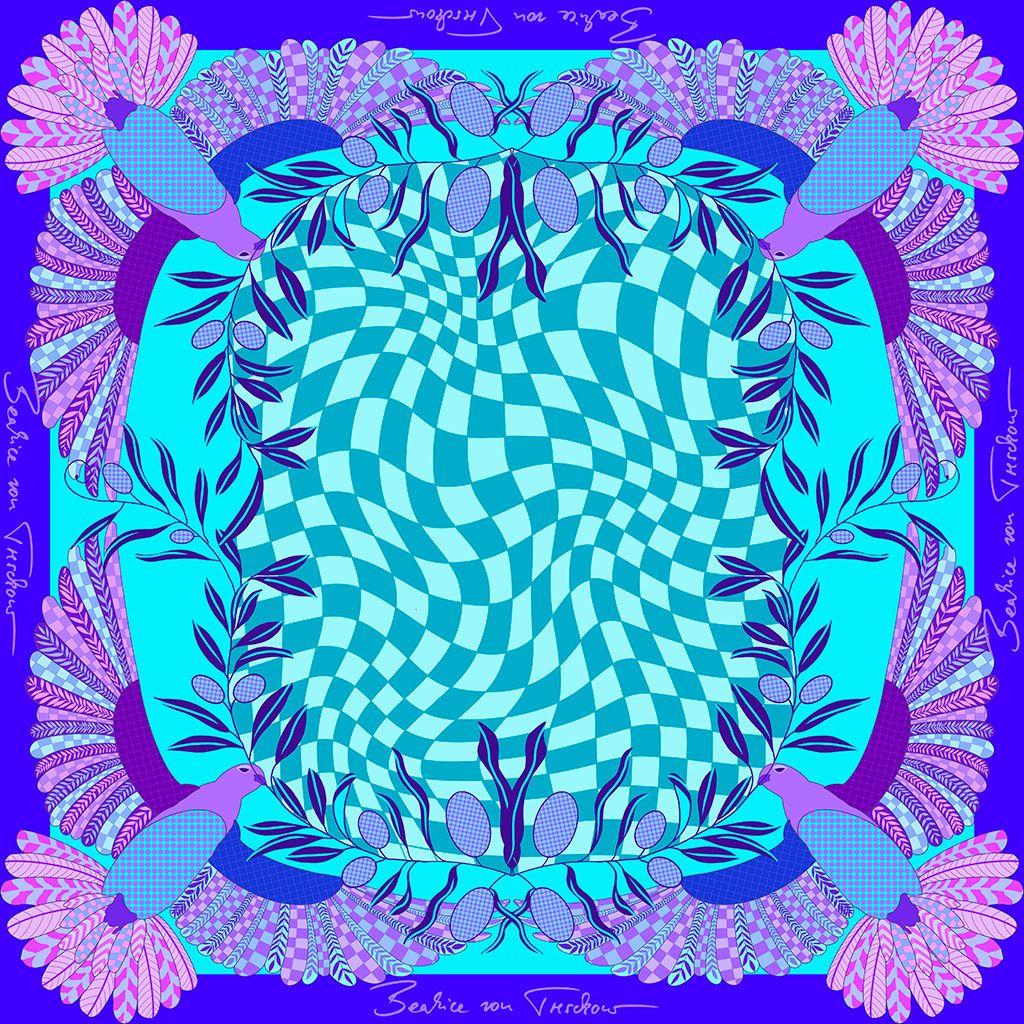 Lalique Dove Limited Edition Silk Scarf