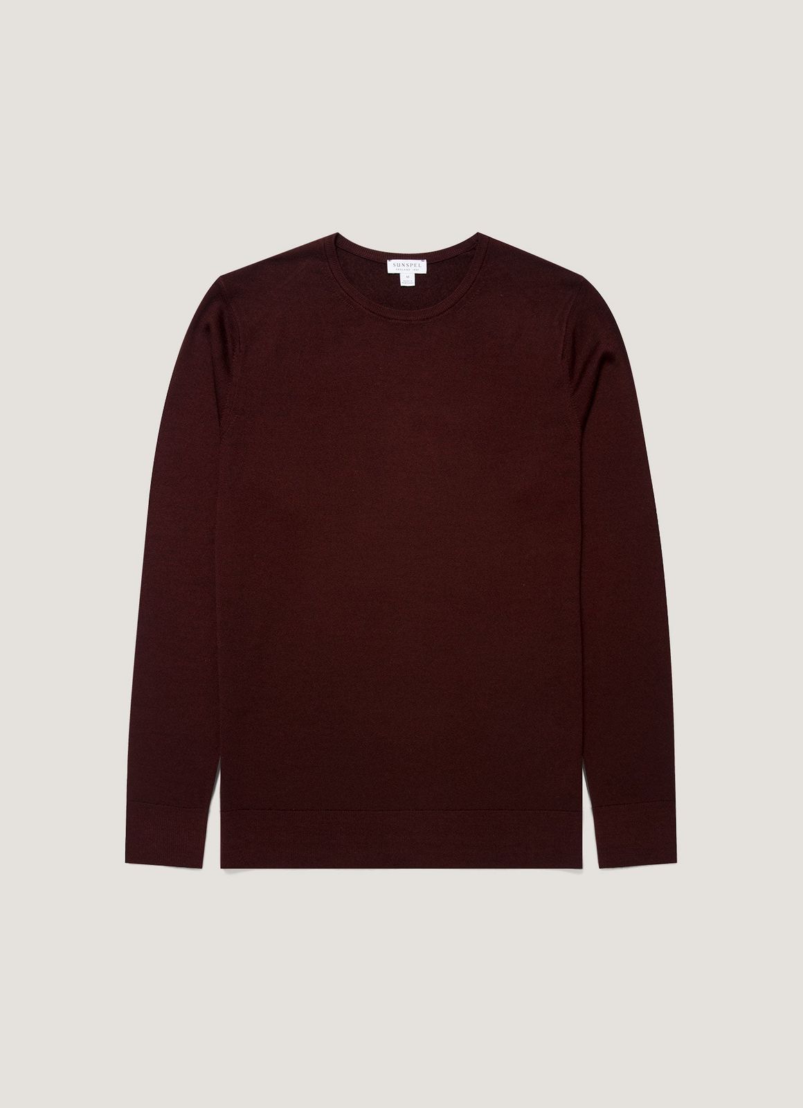 Men's Extra-Fine Merino Jumper in Bakelite
