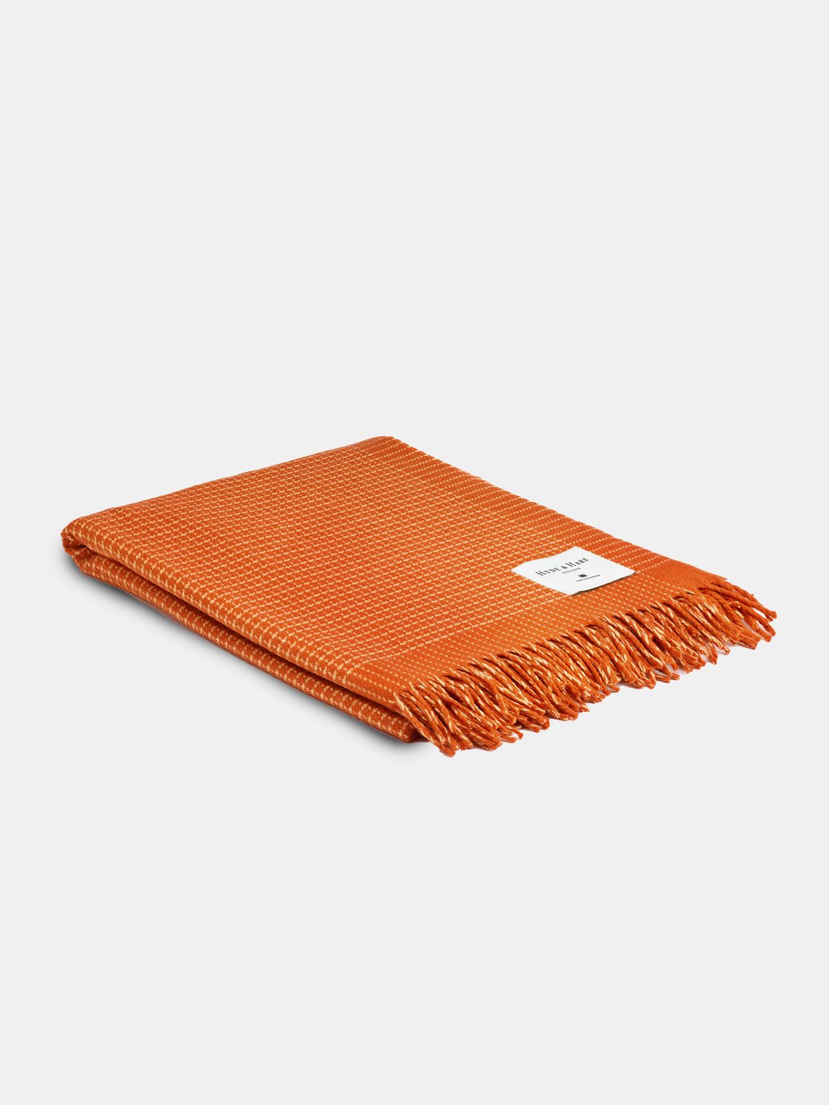 The Plockton Cashmere Blend Throw - Sunset