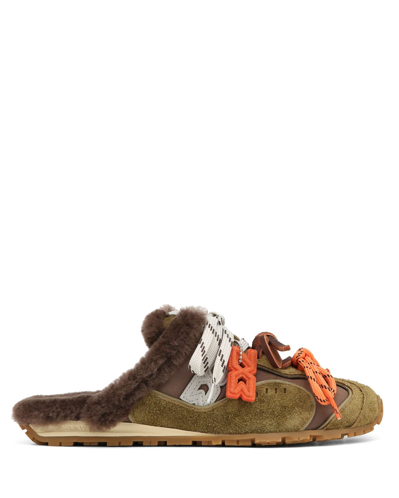 Beat Mule Army Green Suede/Nylon