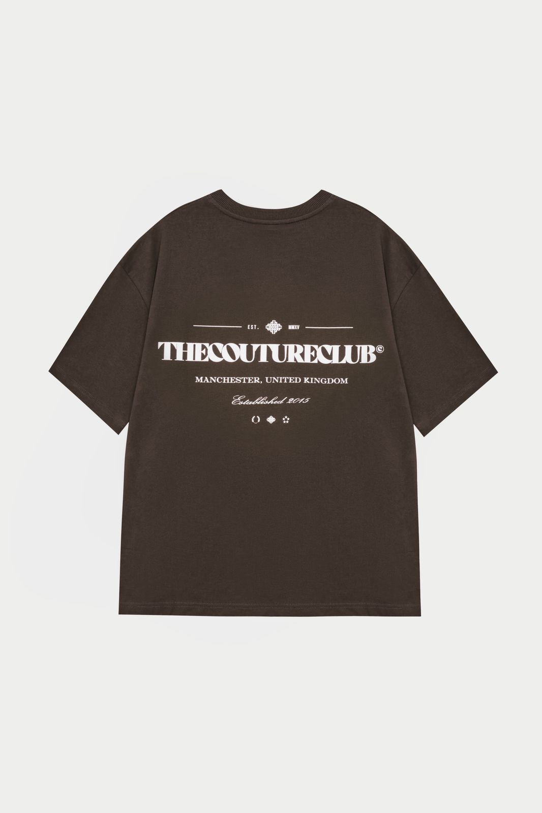 COPYRIGHT MULTI GRAPHIC T-SHIRT - BROWN