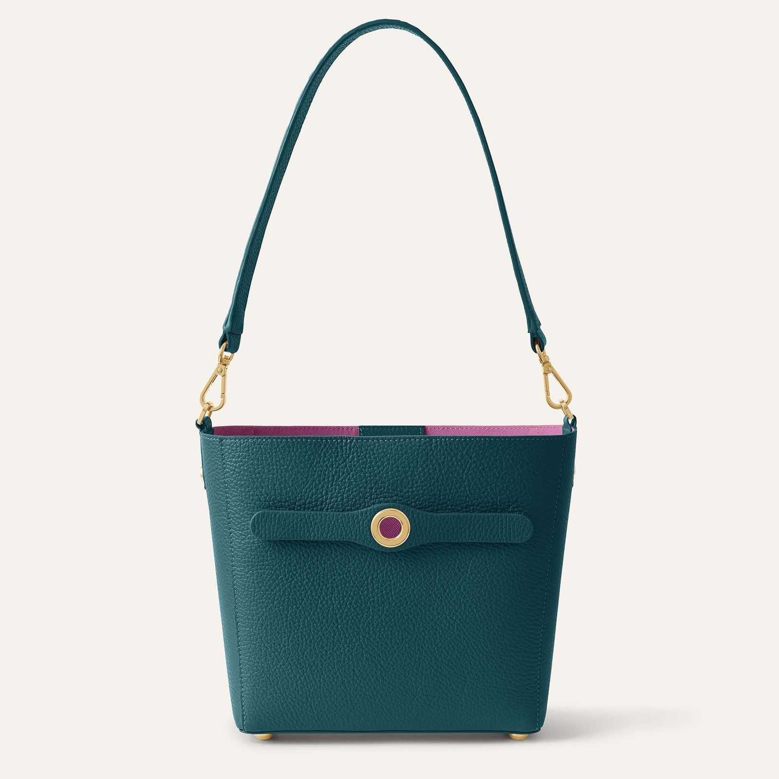 Mini S | Teal with Gold hardware