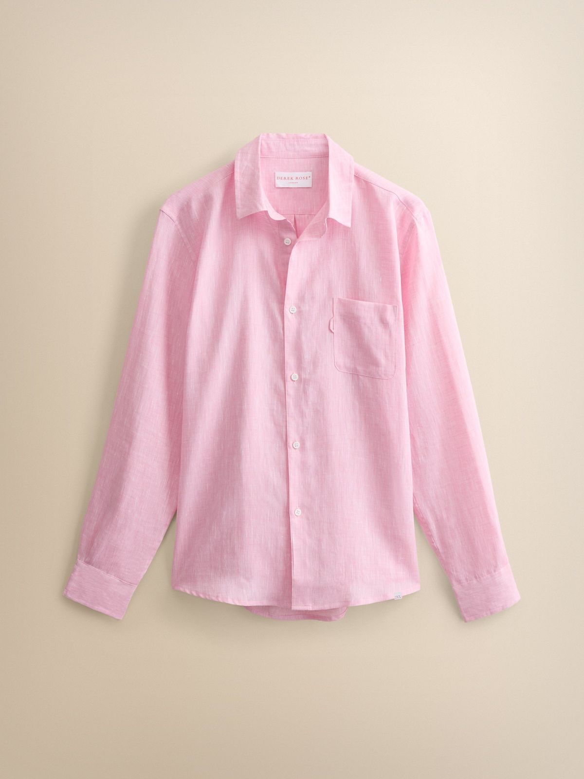 Monaco Linen Shirt Pink