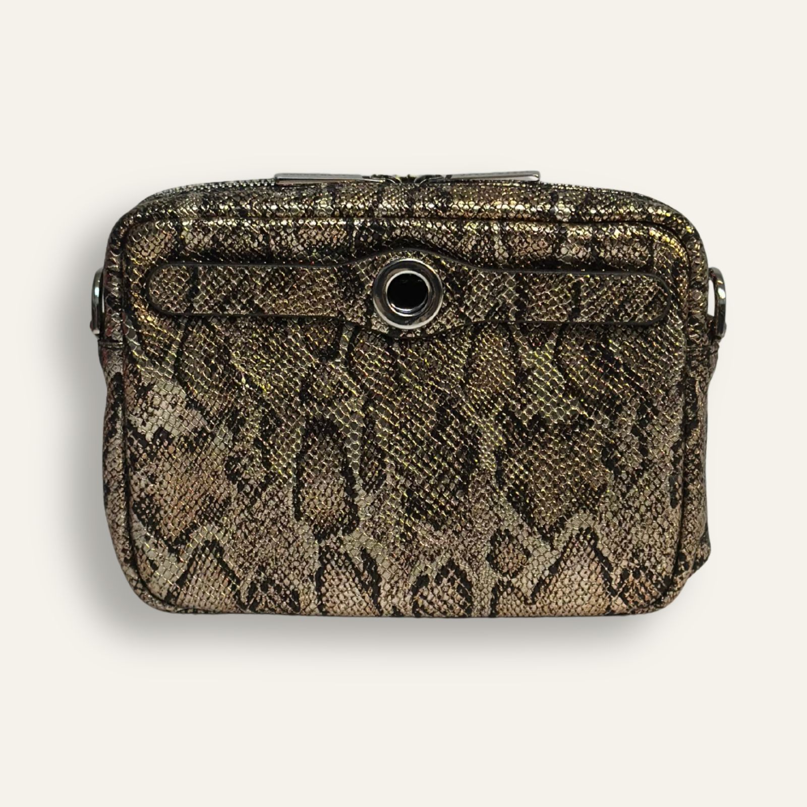 Preloved Millie Crossbody | Python Glamour with Silver hardware