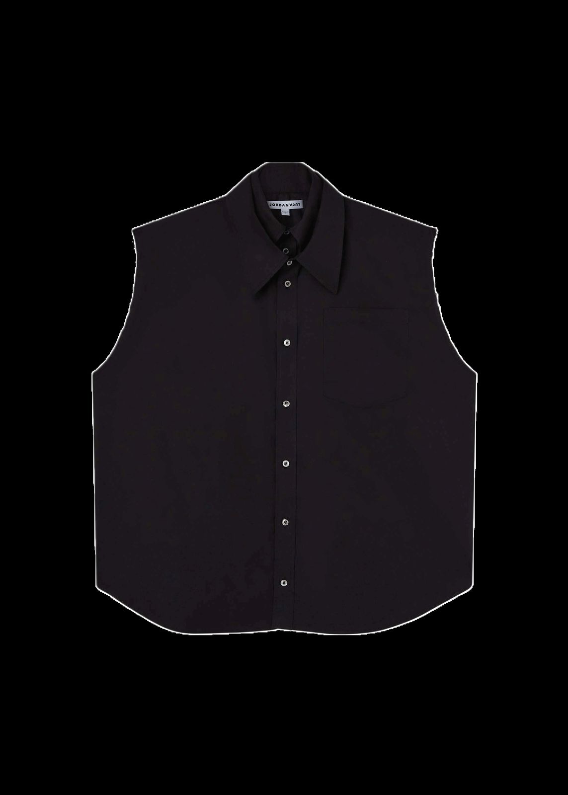 SLEEVELESS CLOVER SHIRT BLACK