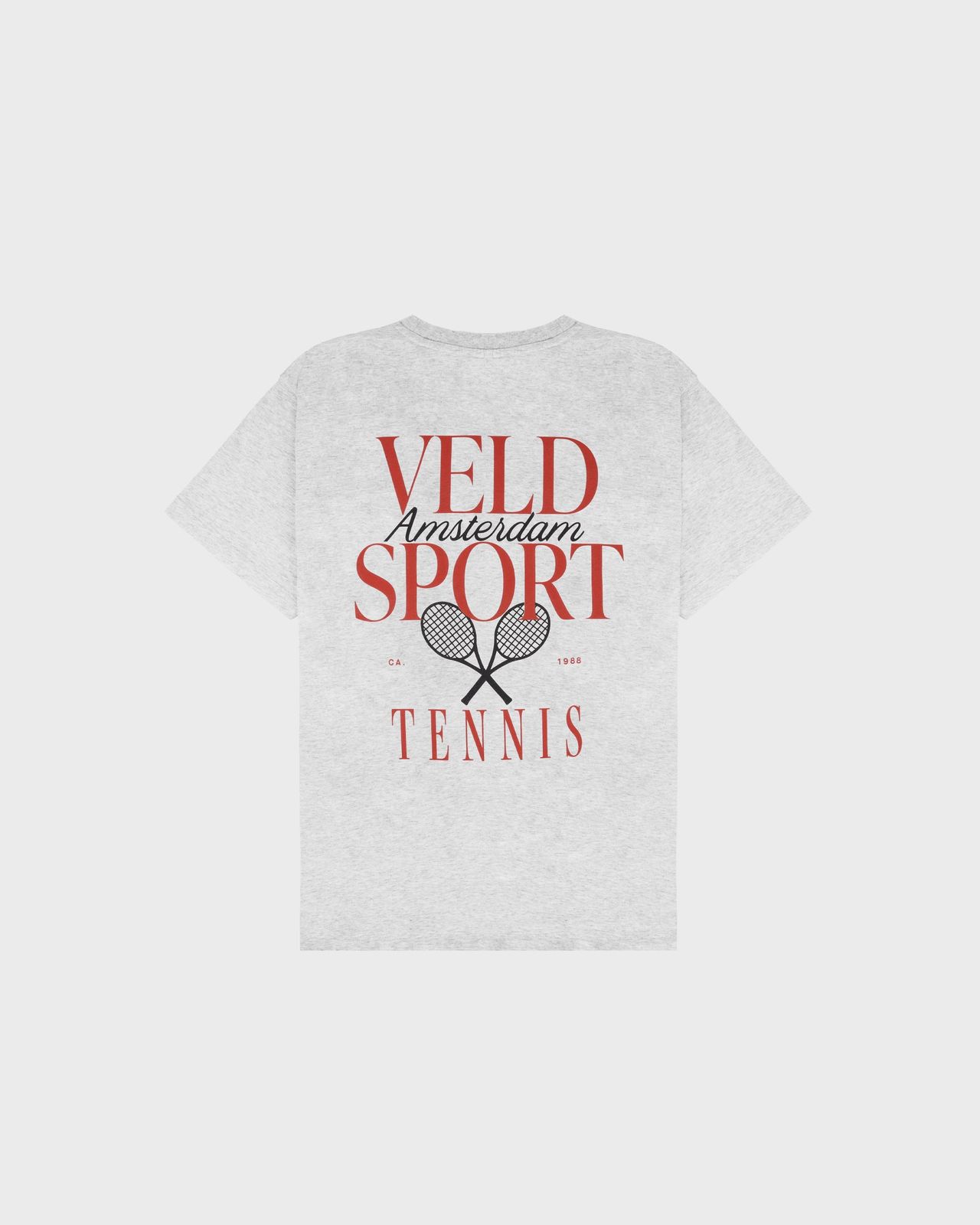 Griffith Veld Sport Tennis T-Shirt | 100% Organic Cotton | Heather Grey or White