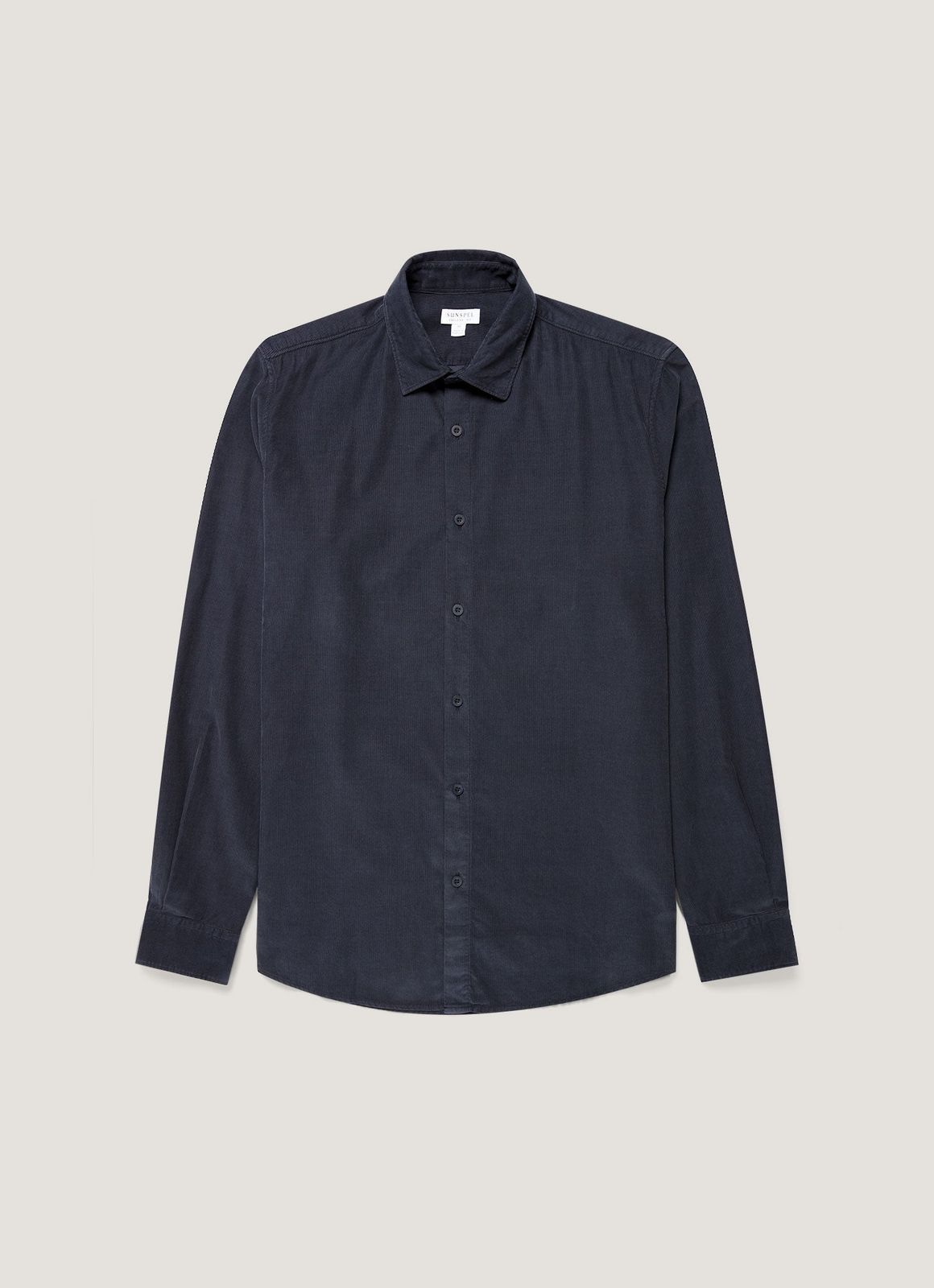 Men's Fine Cord Shirt in Midnight Navy
