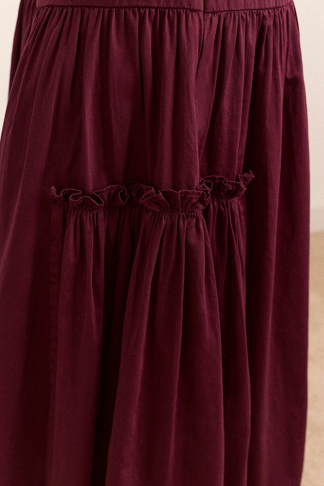 Berta Midi Skirt - Plum