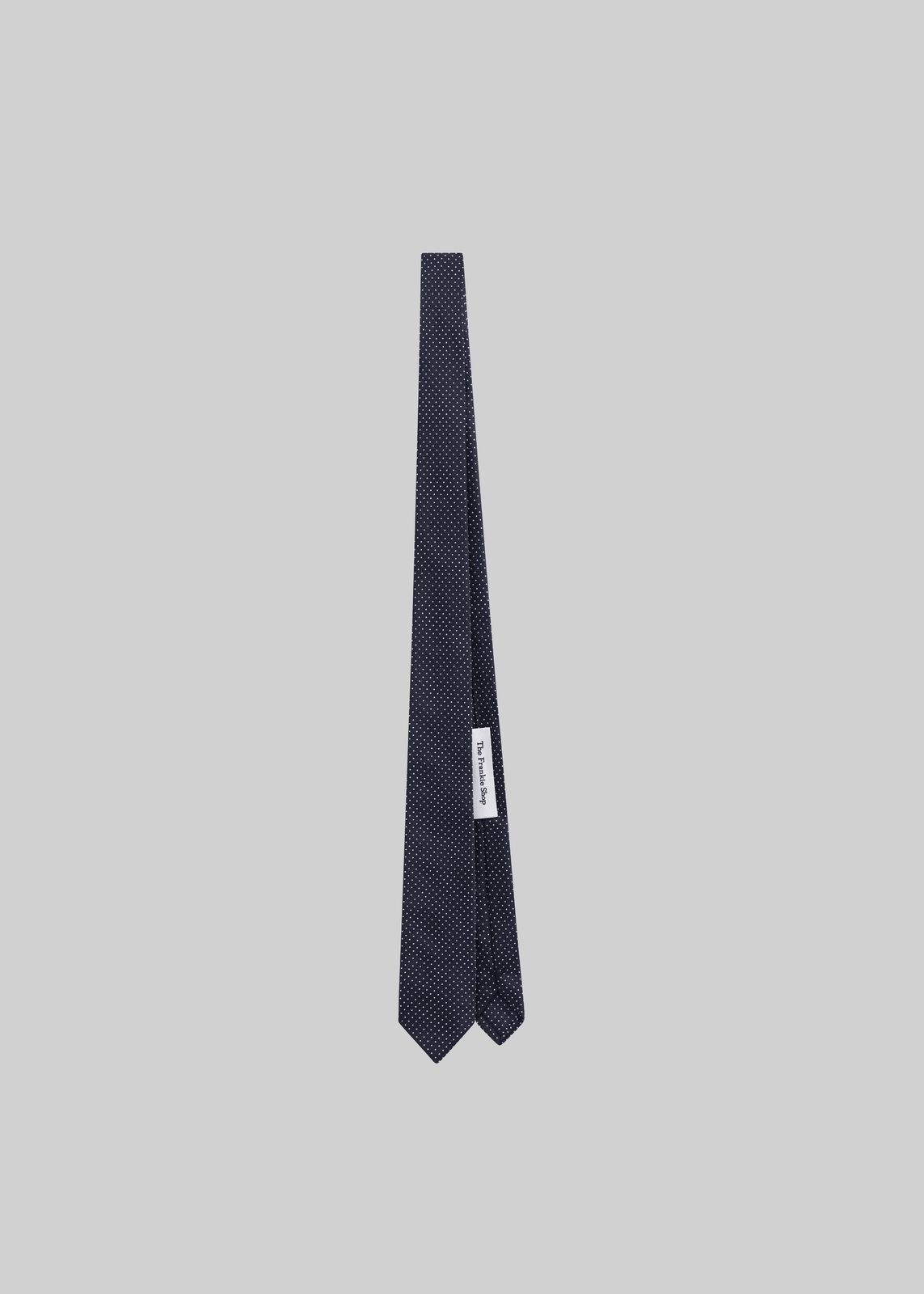 Lene Dotted Jacquard Tie - Blue/white