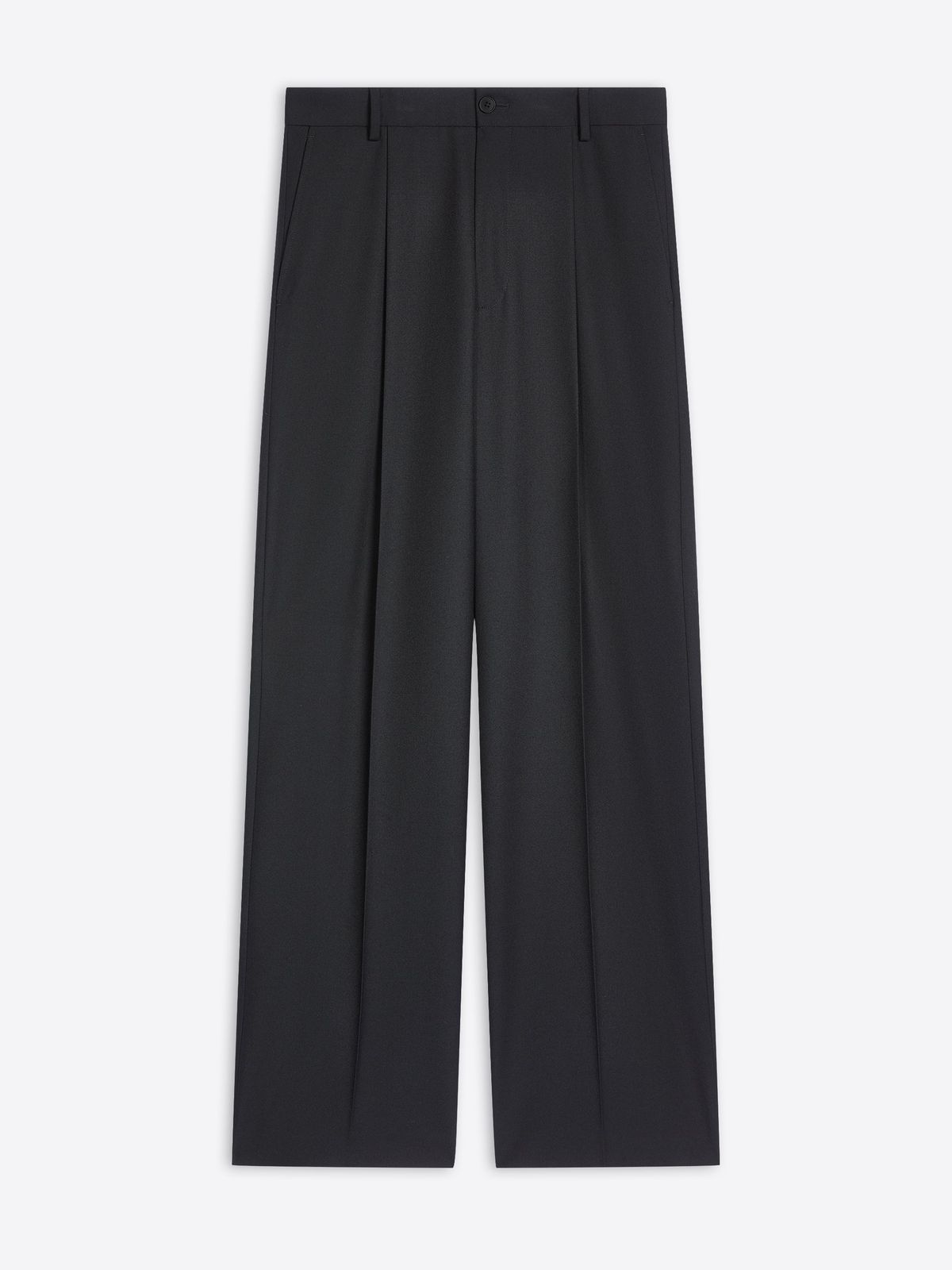 Straight wool pants