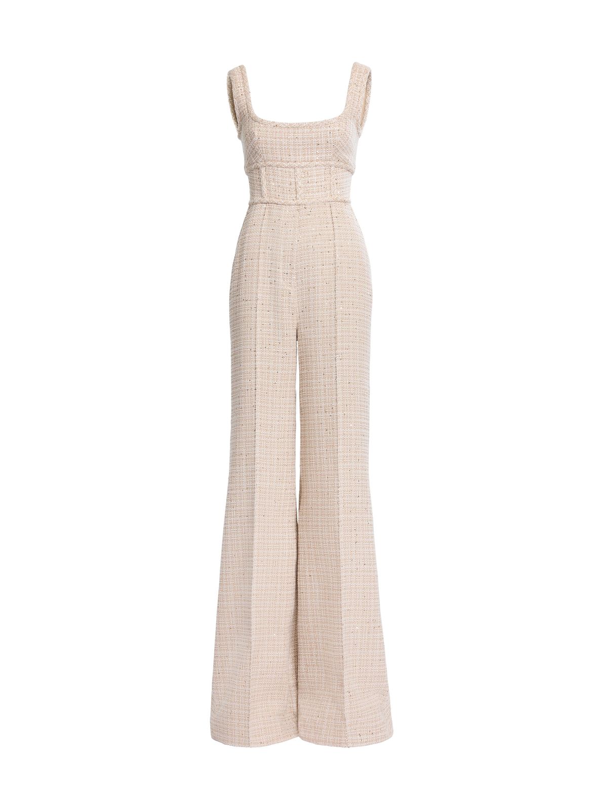 Sequin Tweed Jumpsuit