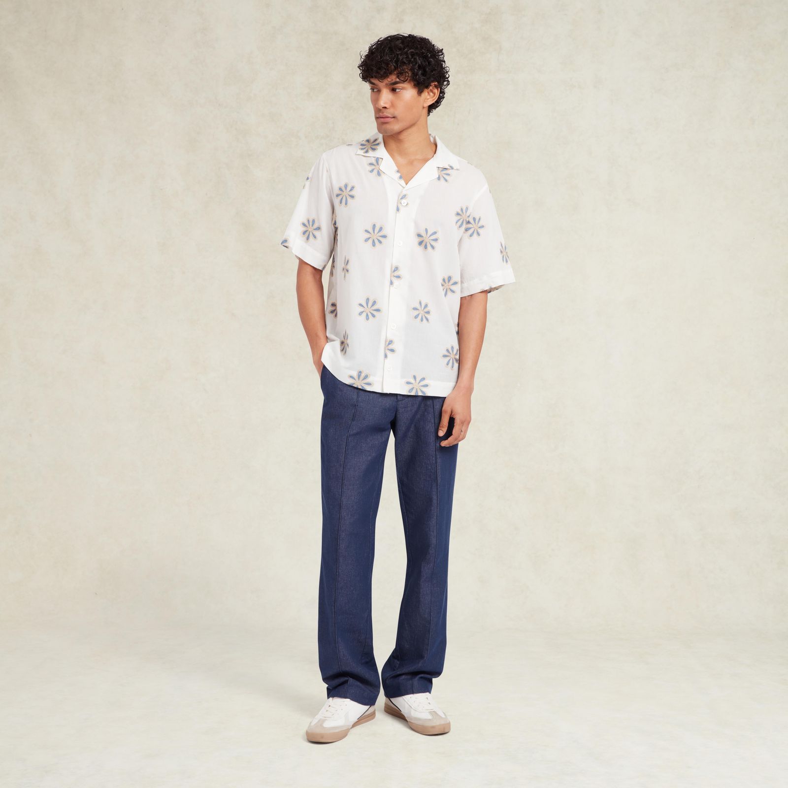 Daisel Embroidered Shirt - White
