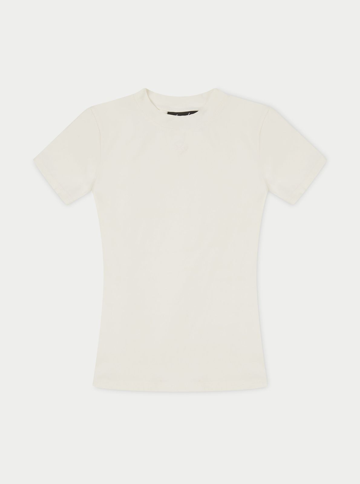 SCULPTING STRETCH EMBLEM BABY TEE - OFF WHITE