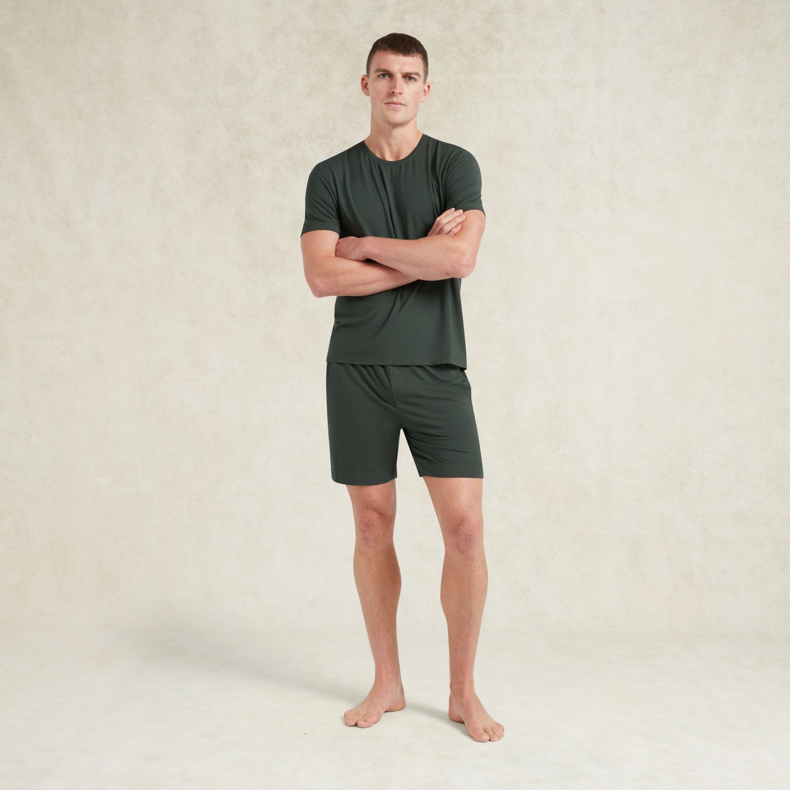 Mid-weight TENCEL™ Modal Lounge Tee - Pine Green