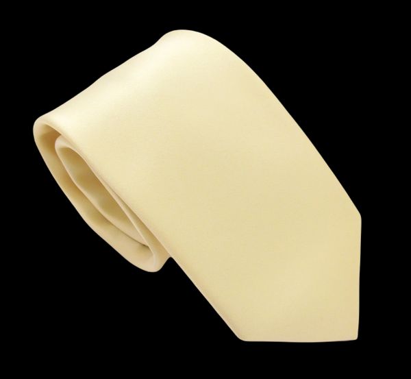 Champagne Satin Wedding Tie