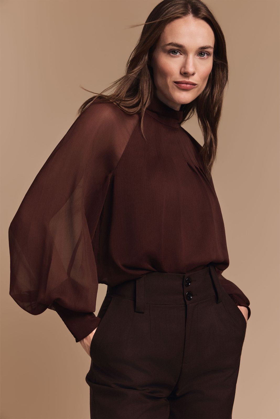 Portland Blouse (Cocoa)