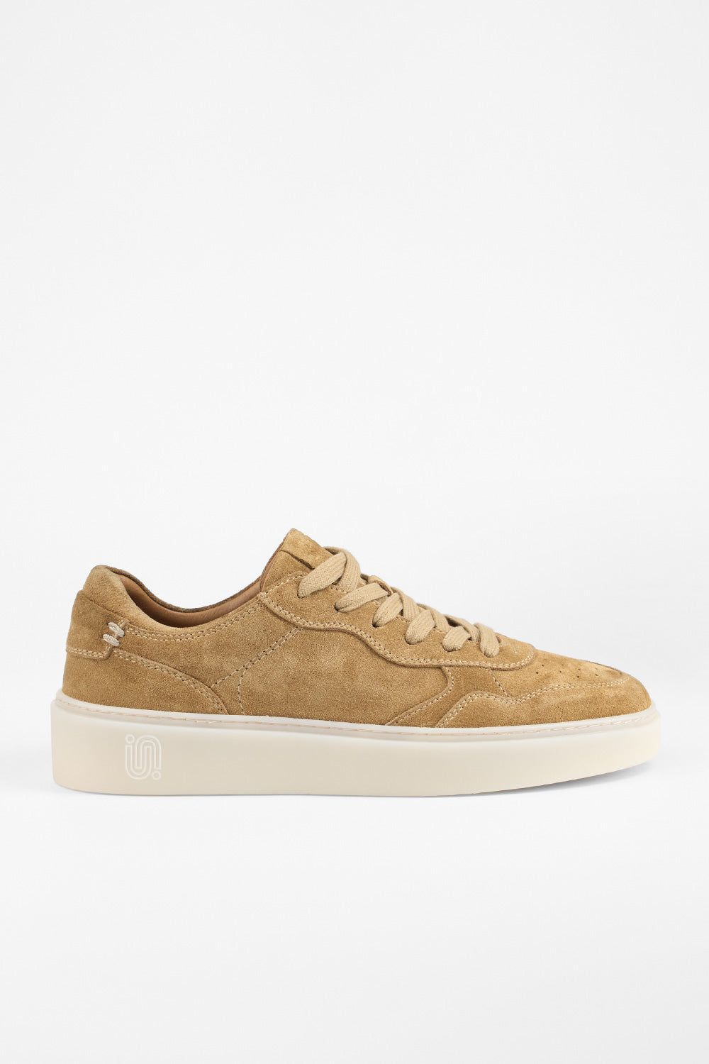 MAEVE cool-mustard suede sneakers.