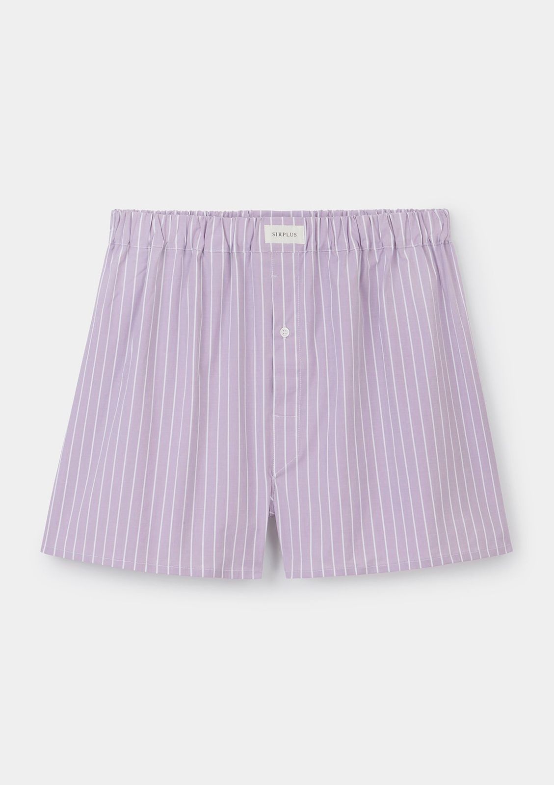 Lilac Stripe Cotton Boxer Shorts