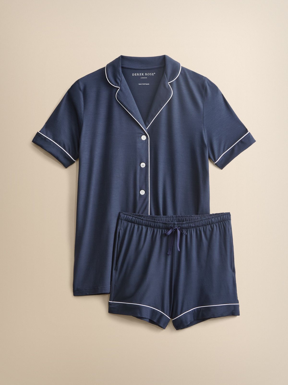 Lara Micro Modal Short Pyjamas Navy Blue