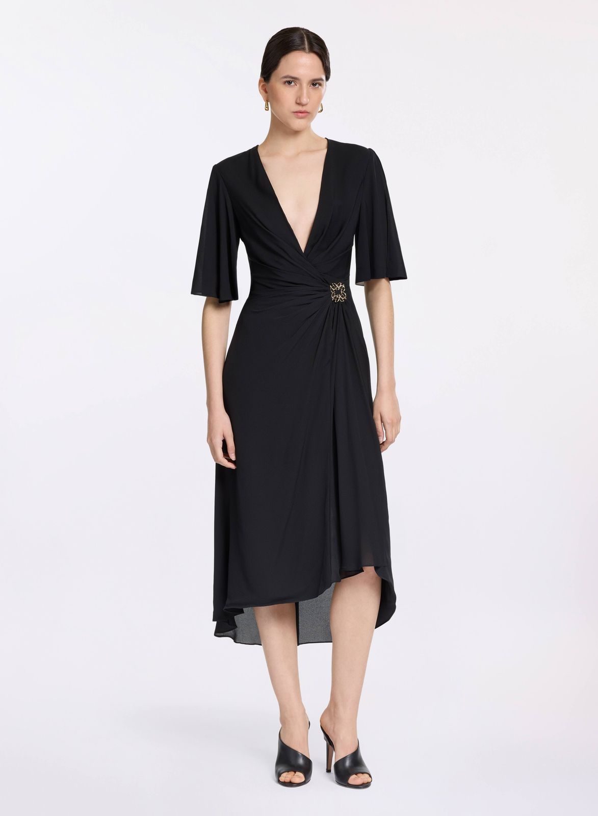 Silk Midi Dress